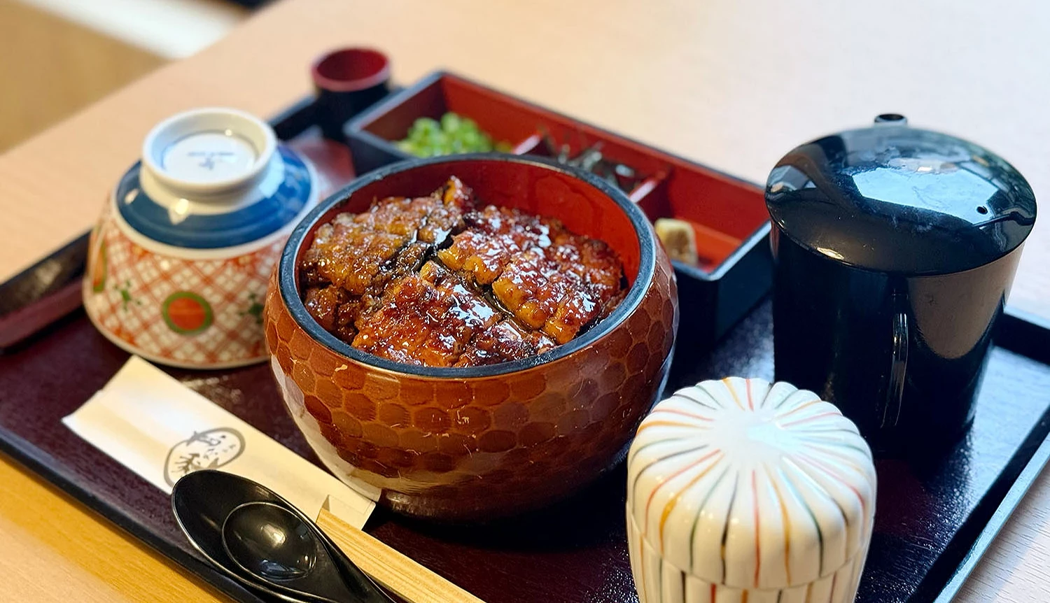 「Arashiyama Unasyu」的招牌鰻魚盒飯(鰻魚重)